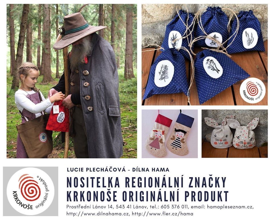 nositelka značky Krkonoše originální produkt
