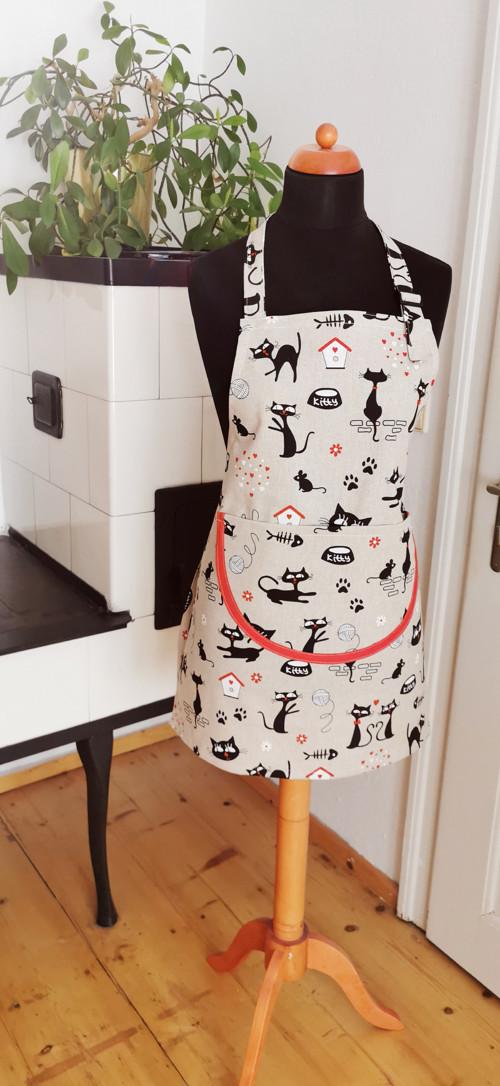 Dámská zástěra KOČIČKY