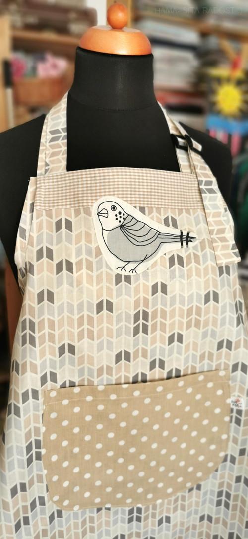 Dámská zástěra PTÁČEK