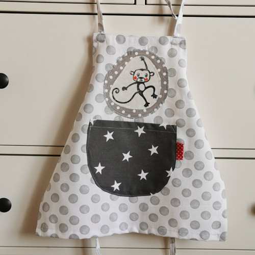 Zástěrka OPIČKA, šedá