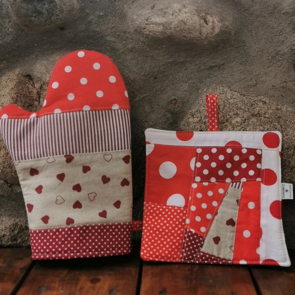 Souprava chňapek HNĚDÉ