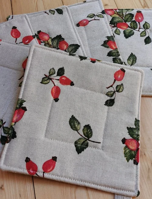  Chňapka/podložka ŠÍPKY