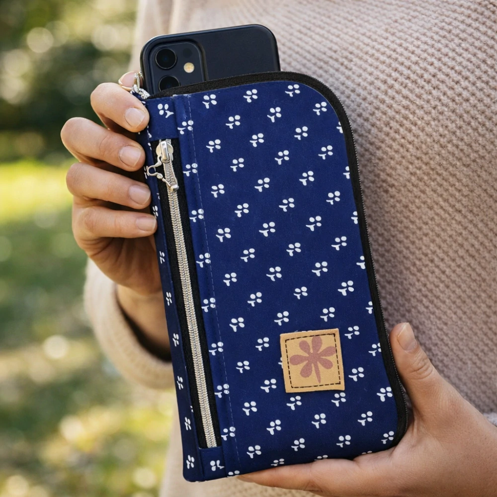 Pouzdro na telefon MODROTISK