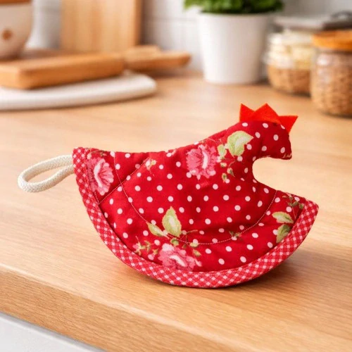 Chňapka SLEPIČKA  červená