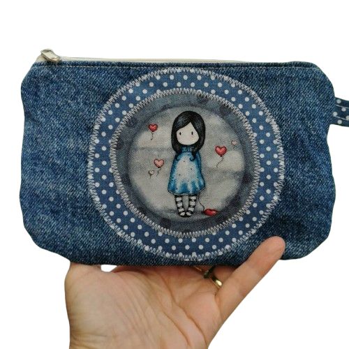 Kapsička na zip  HOLČIČKA