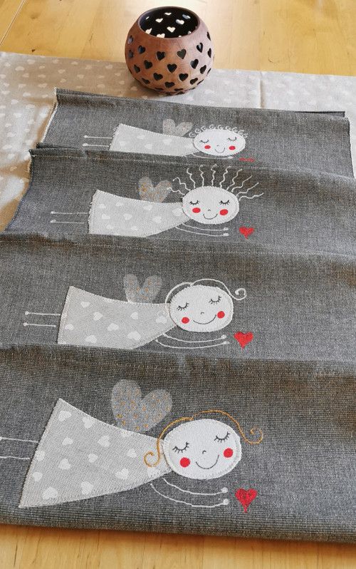 Běhoun a prostírání ANDĚLÍČCI se srdíčky