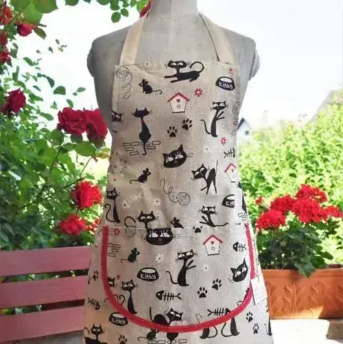 Dámská zástěra MILUJU KOČIČKY