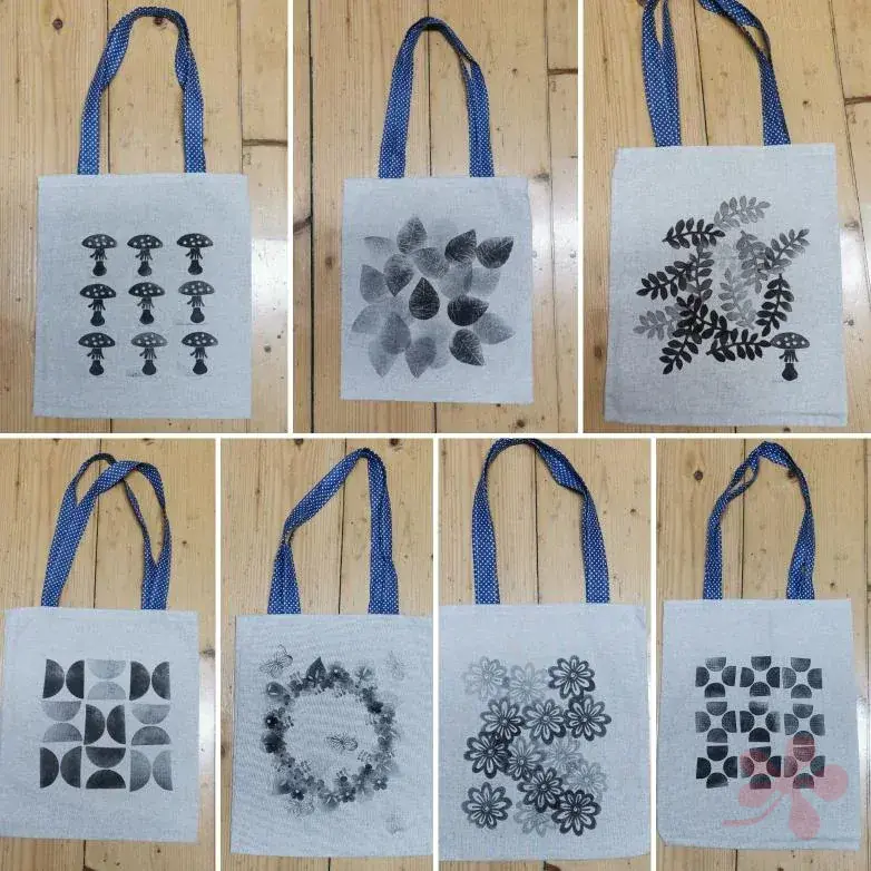 Nákupní taška, RUČNÍ TISK