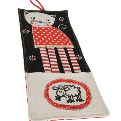 Sponkovník KOČIČKA červený puntíček