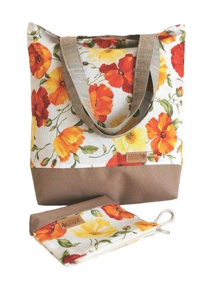 Souprava KVĚTY kabelka, taštička