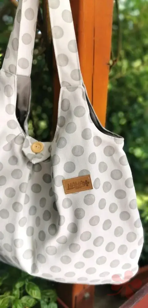 Velká taška BÍLÁ PUNTÍK