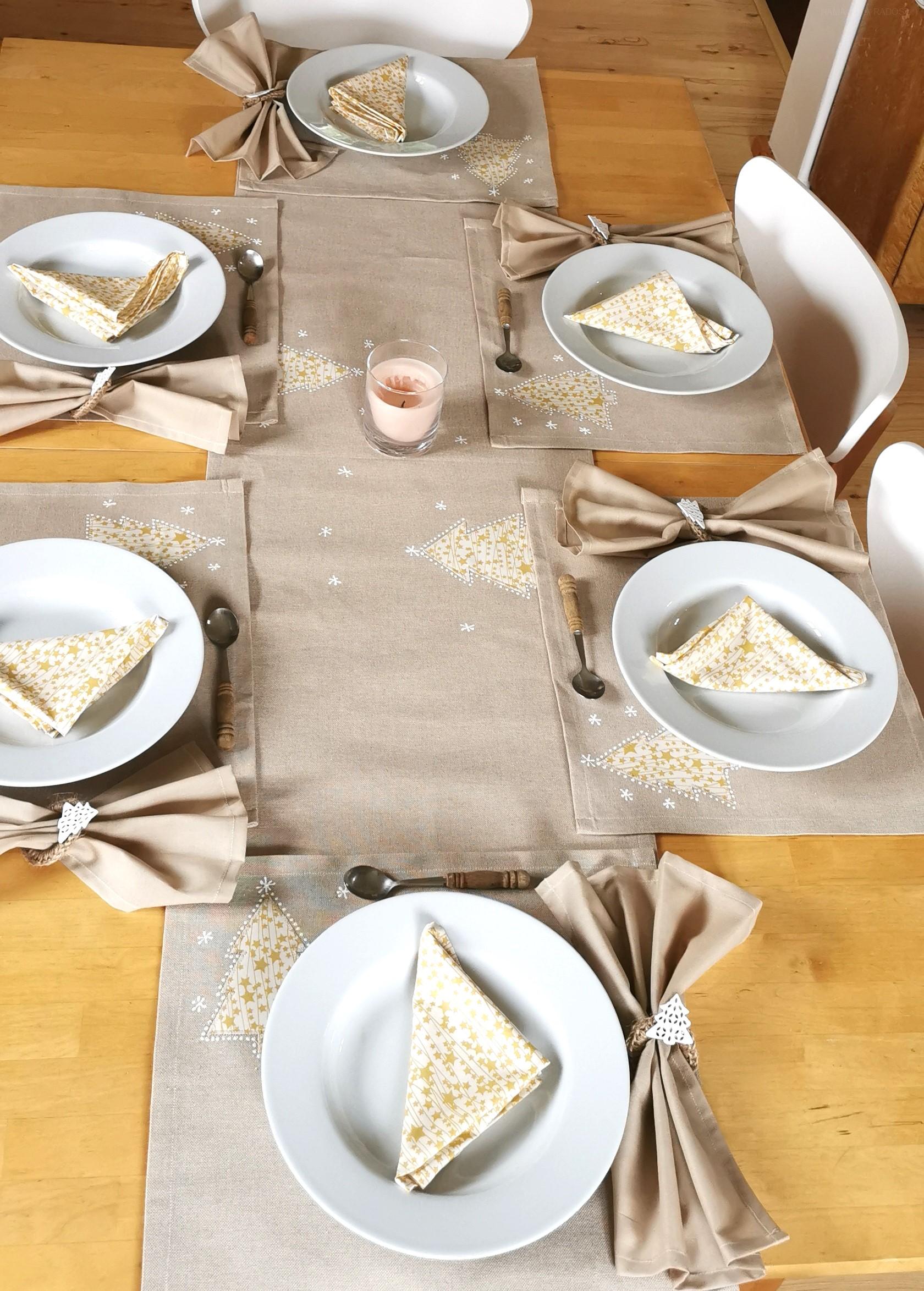 Vánoční souprava STROMEČKY ŽLUTÉ