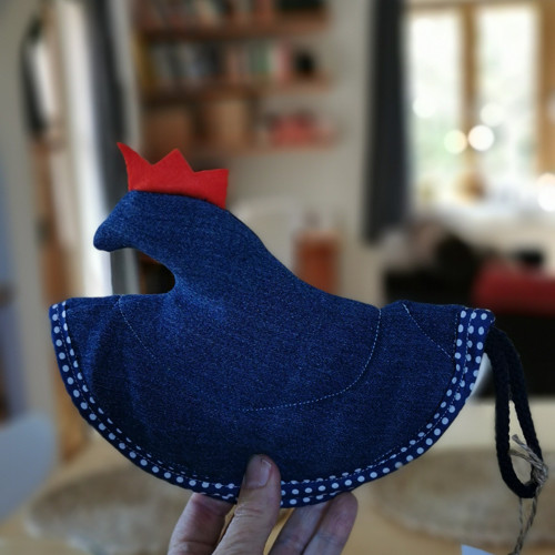 Chňapka SLEPIČKA džíny