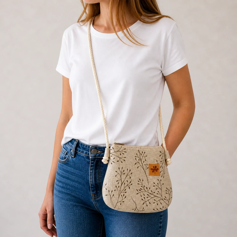 Crossbody taštička VĚTVIČKY