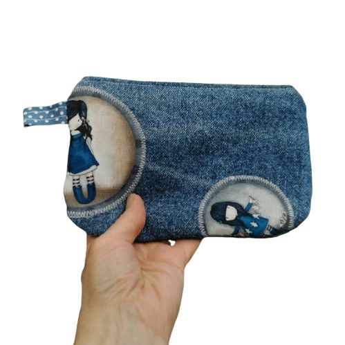 Kapsička na zip  HOLČIČKA