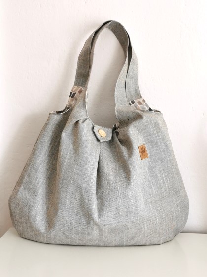 Velká taška  světle ŠEDÁ