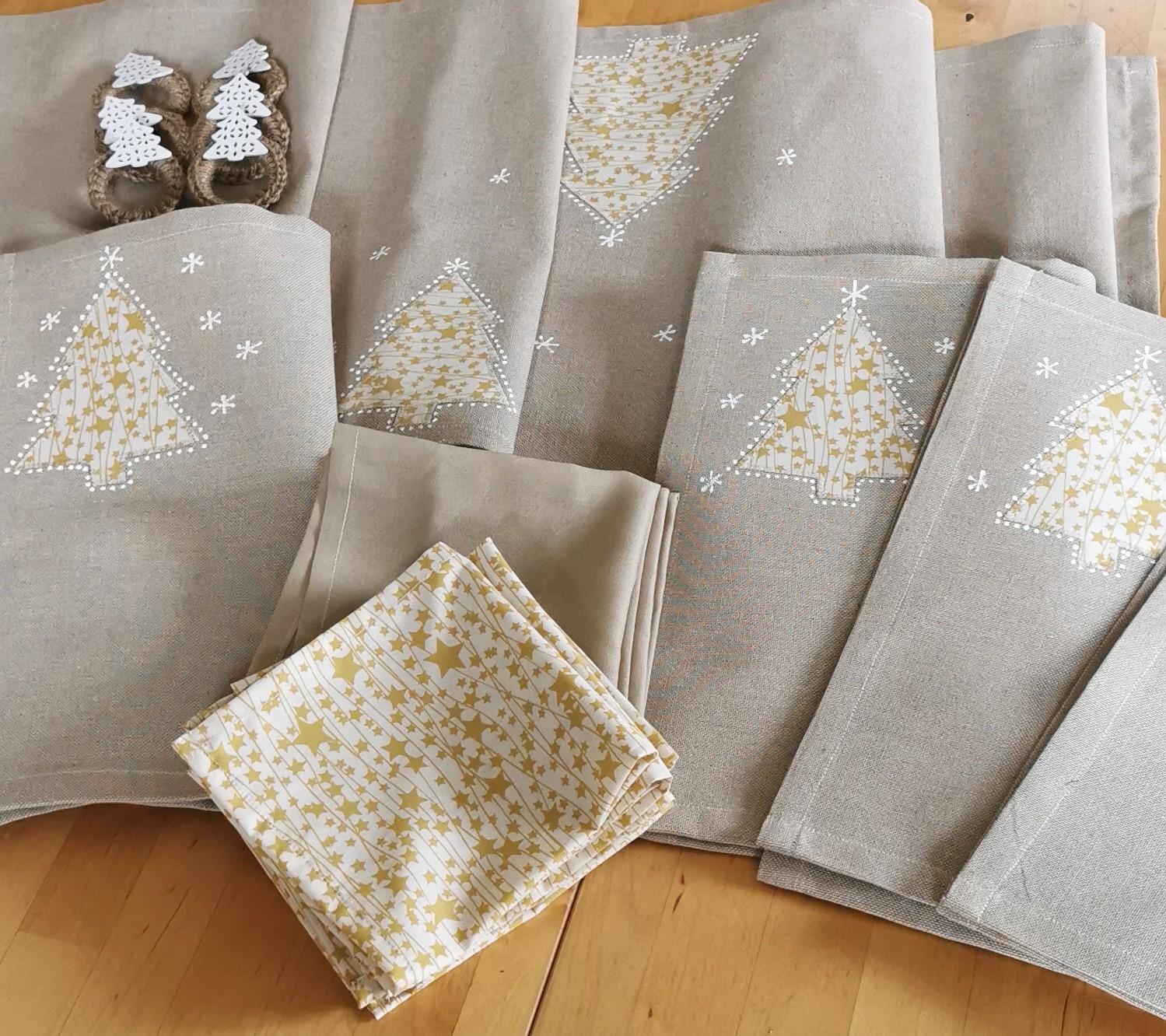 Vánoční souprava STROMEČKY ŽLUTÉ