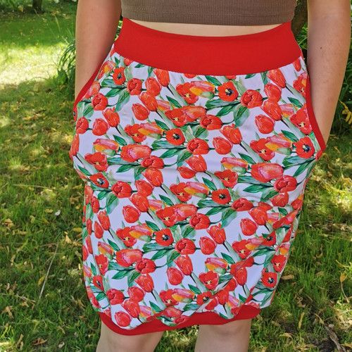 Dámská balonová sukně TULIPÁNY  vel.M/L