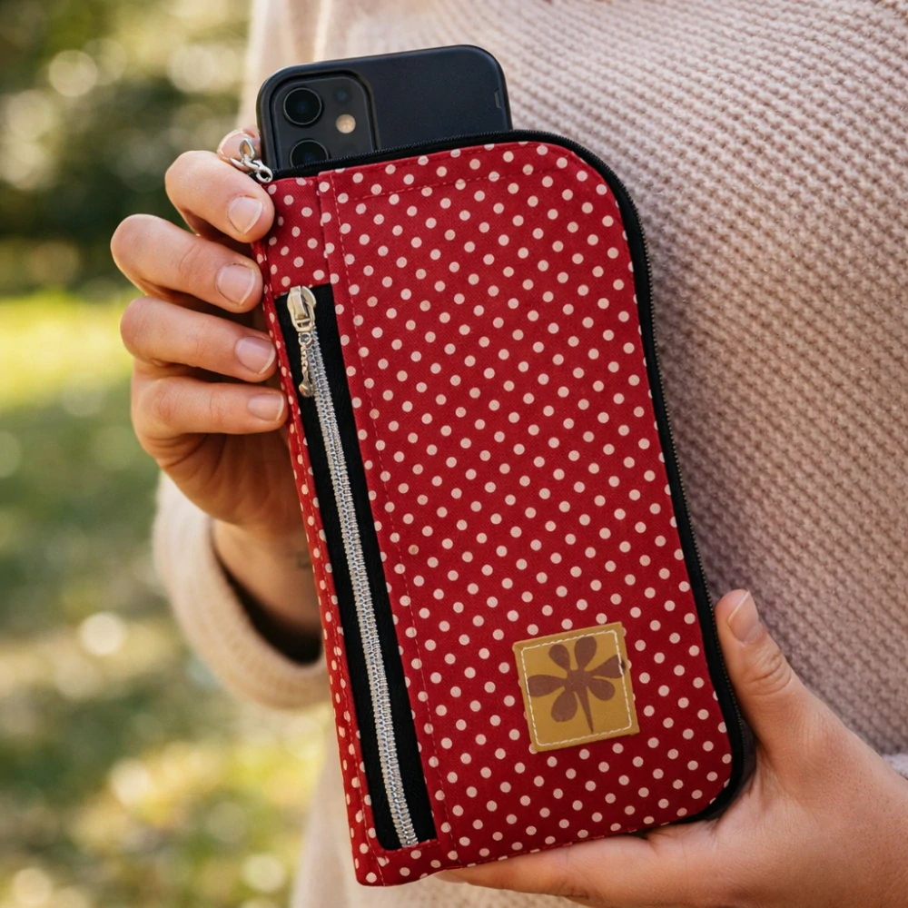 Pouzdro na telefon PUNTÍČKY