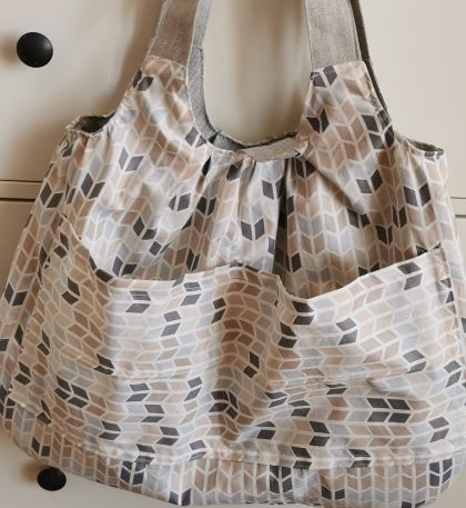 Velká taška  světle ŠEDÁ