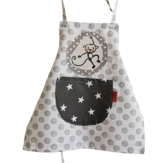 Zástěrka OPIČKA, šedá