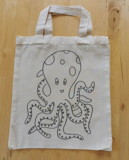 Látková omalovánka taštička CHOBOTNICE