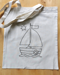 Taška k vybarvení LOĎ