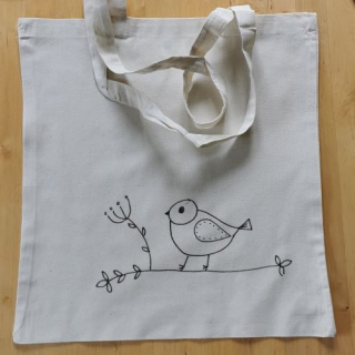 Taška k vybarvení PTÁČEK