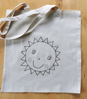 Taška k vybarvení SLUNÍČKO