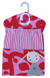 Pytel,kapsář růžový PANENKA, PTÁČEK