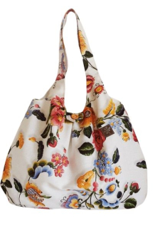 Velká taška KVĚTY JAKO VYŠÍVANÉ