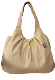 Velká taška lněná SVĚTLE HNĚDÁ