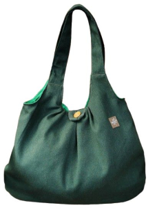 Velká taška lněná zelená