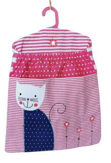 Pytel,kapsář do školky růžový KOČIČKA MODRÁ