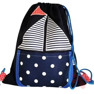 Pytlík, batůžek modrý LODIČKA