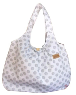 Velká taška BÍLÁ PUNTÍK