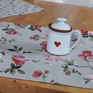 Běhounek na stůl režný