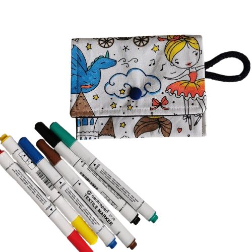 peněženka k vybarvení hotová